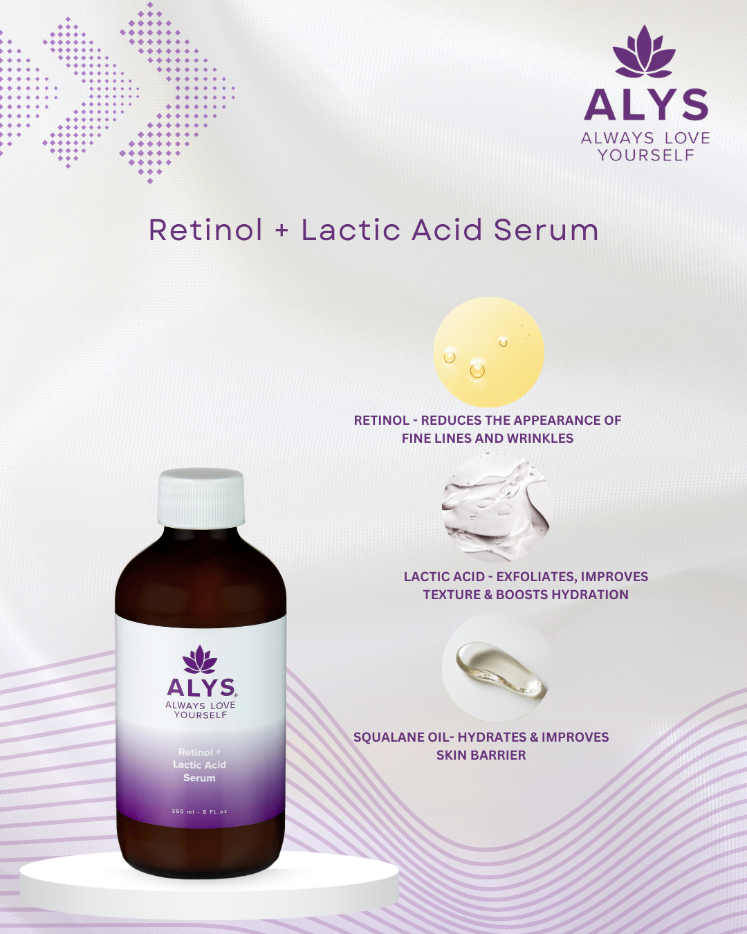 Retinol + Lactic Acid Serum 8oz