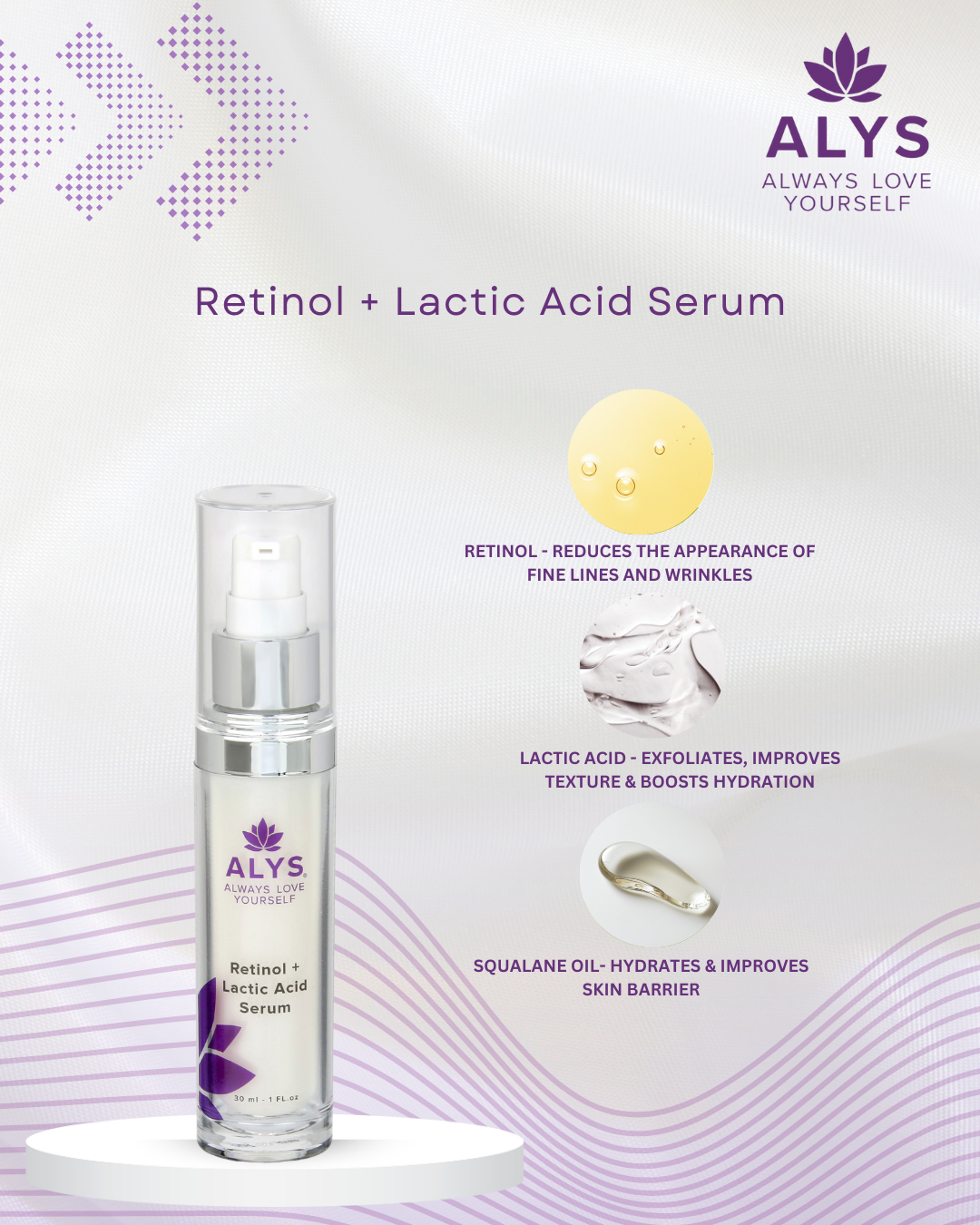 Retinol + Lactic Acid Serum 1oz