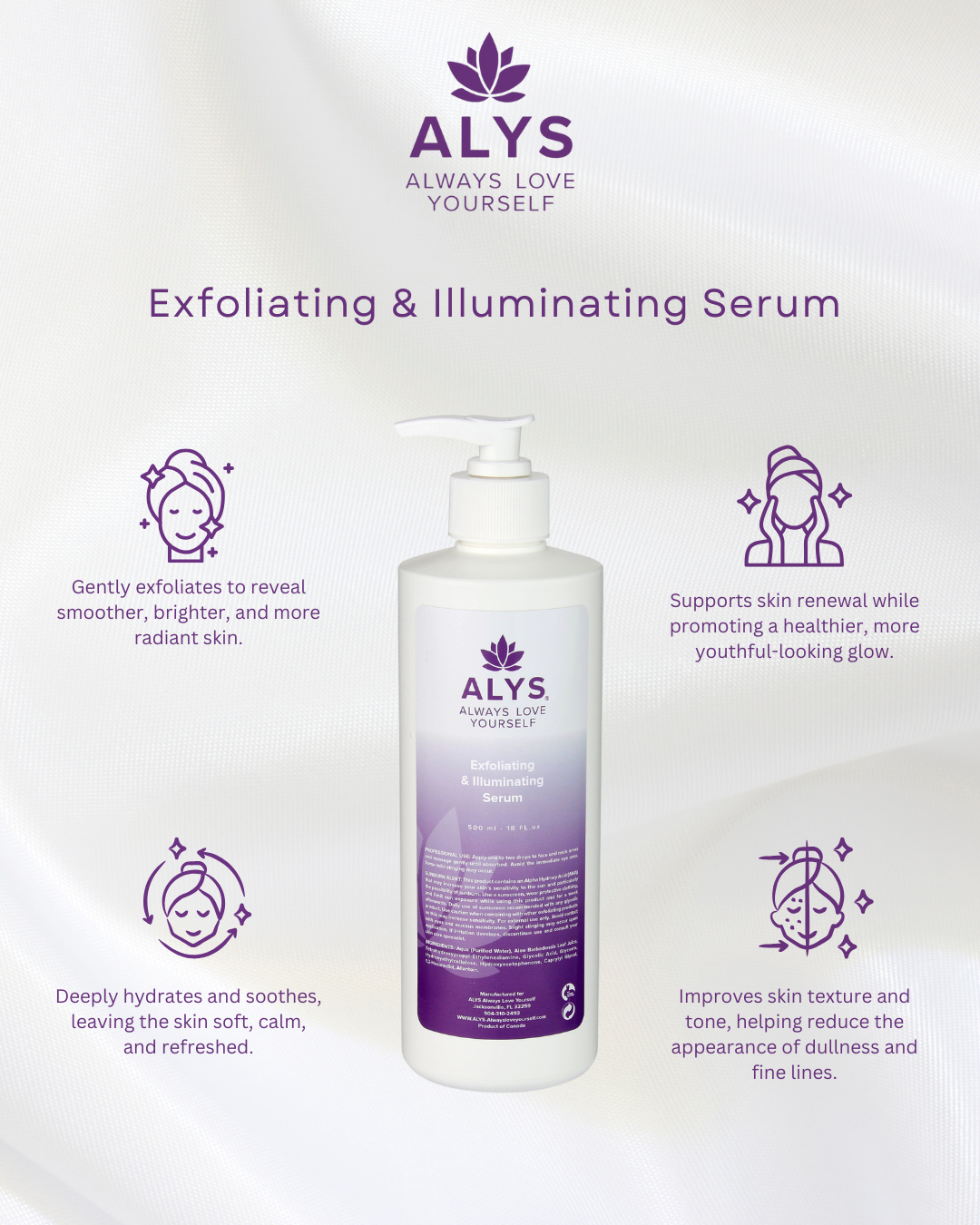 Exfoliating & Illuminating Serum -18oz
