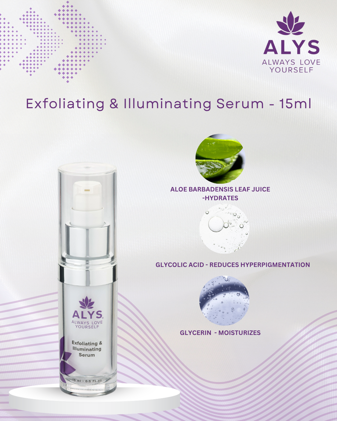 Exfoliating & Illuminating Serum -15ML